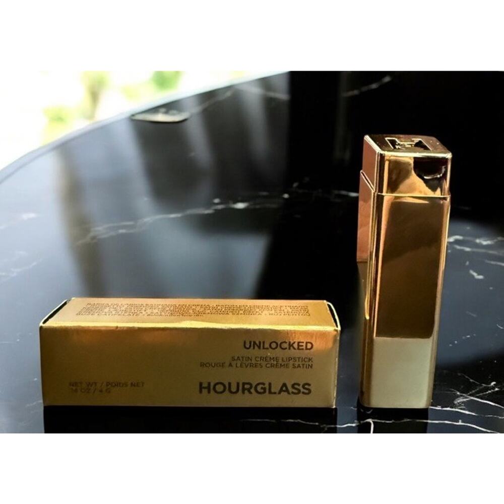 HOURGLASS Unlocked Satin Creme Lipstick FLORA 330 .14 oz / 4 g NEW IN BOX